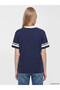 Xside Navy Blue Harry Potter Printed Oversize Women's T-Shirt - 4