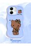 Infinix Smart 9 Compatible Case Camera Protector Blue Silicone Couple Phone Case Kitty Pattern - 2