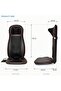 Neck & Back Massager with Heat, Full Back Kneading Shiatsu or Rolling Massage, Massage Chair pad with Height Adjustment, Back Massager for Neck and Shoulder - Em 5215, Black - 7