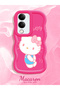 Vivo Y29S Compatible Case Camera Protector Red Silicone Couple Phone Case Kitty Pattern - 2