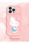 iPhone 13 Pro Max Compatible Case Camera Protector Pink Silicone Couple Phone Case Kitty Pattern - 2
