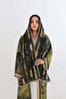 Plum Geometric Circle Abaya - 3