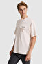 Men's Cream Comfort Fit Crew Neck T-Shirt 50327021-Vr071 - 3