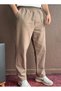 Men's 3-Piece Comfortable Fit Linen Trousers with Elastic Waist - 4
