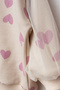 Girl's Top and Bottom Set with Spanish Flare and Heart Print, Tulle Detail - 5