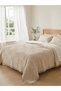 Muslin 8 Layer Square Patterned (Jacquard) Bedspread Double Size 240X260