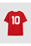 Lcw Kids Red V-Neck Printed Boy's T-Shirt - 3