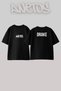 Drake Rapper_3 Design Printed Unisex Oversize Black Tshirt