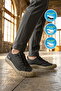 Black-Crepe Light Breathable Flexible Men's Casual Shoes Bst-2065 m