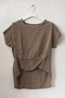 Mink Pool Collar Low Sleeve Washable Dirty Stitched Casual Cotton Long Back Woven Blouse 60 60 - 2