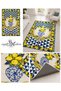Sdtamor Lemon Patterned Modern Woven Base Decorative Carpet Sdtamor2170 - 3