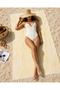 Large Size 100% Cotton Towel Peshtemal - Double-Sided Jacquard Patterned Beach and Sea Towel - 5
