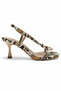 Selly Gold Ring Detailed Thin Strap Goblet Women's Heeled Sandals - Yilan - 2
