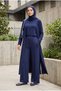 Women's Combed Cotton Hijab 3-Piece Set Long Cardigan Tunic Pants - 4