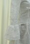 Hakim Yaka Buttoned Front Lined Ruffled Polyviscon Tunic -White - 8