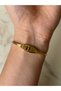 Snake Figured Top Opening Steel Handcuff Bracelet - 2