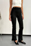 Women's High Waist Brand Printed Spanish Leggings Black - 307 - 2