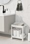Rolling Kitchen Organizer with Wheels, 2-Tier Shelf, under Sink and Inside Cabinet Organizer - White