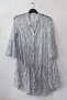 White Hakim Collar Flounce Sleeve Buttoned Skirt Ruffled Lace Casual Woven Beach Dress 105 60 - 2