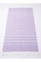 Striped Peshtemal |   Cotton - Natural Fringed |   Beach, Pool, Spa, Sauna, Sports, Travel Towel - 7