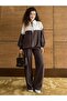 Women's Casual Stylish Sports Set Oversized Zippered Comfortable Fit Tracksuit Set