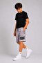Boys' Printed Zippered Summer Combed Cotton Sports Capri Shorts - 4