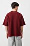 Oversize Printed T-Shirt Burgundy - 7