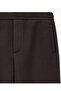 Men's Woven Fabric Regular Waist Straight Model Brown Sweatpants - 6