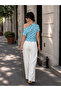 Women's Boat Neck Polka Dot Blouse - 3