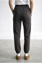 Women's Dark Smoked 3-Thread Fleece-Lined Elastic Leg Jogger Cotton Sweatpants - 2