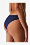 Women Easy Lace Shape Brazilian Navy Briefs - 2