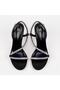 Women's Black Stone Striped Asymmetrical Strappy Thin High Heel Evening Dress Sandals - 6