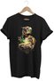 Cycling Mountain Climbing Helmet and Bicycle Forest Detail Design Printed 100% Cotton Regular Fit T-Shirt