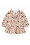Baby Girl Mushroom Printed Ruffle Detailed Dress 0-4 Years Red
