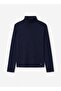 Girl's Turtleneck Long Sleeve Basic Knitwear Top 8-18 Years Dark Blue