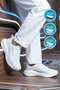 White Memory Sole Men's Sports Shoes 5026 m - 2