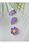 Hairless Baby Hair Clips 3-Piece Mixed Sets Hanmade Knitted Organic Baby Hair Accessories - 3