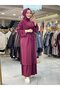 6320 Oysho 3-Piece Set Claret Red - 2
