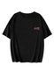 Amor Graffiti Black Printed Unisex T-Shirt – Aesthetic Streetwear Y2K Love Design White Oversized Style Graphic T-Shirt - 3
