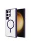 Galaxy S24 Ultra Case Magsafe Transparent Back Face Camera Raised Silicone Senk - 6