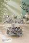 6 Pieces of Coffee Cups + 6 Pieces of Coffee and Water Cups + 6 Pieces of Turkish Delight Cups + 6 Pieces of Tray - Set