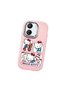 Redmi 13C Compatible Case with Camera Protector Pink Silicone Couple Phone Case with Kitty Pattern - 3