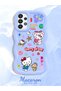 Samsung Galaxy A33 5g Compatible Case Camera Protector Blue Silicone Couple Phone Case Kitty Pattern - 2
