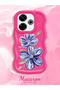 Redmi 13 Compatible Case Camera Protector Red Silicone Couple Phone Case Floral Pattern - 2