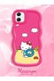 Samsung Galaxy A05 Compatible Case Camera Protector Red Silicone Couple Phone Case Kitty Pattern - 2