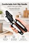Manual Can Opener 2 In 1 | Stainless Steel Tin Opener With Bottle Opener | Anti Slip Handle Heavy Duty Kitchen Tool For Easy Cutting - 6