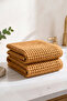 Waffle Hand Towel Face Towel Set of 2 100% Cotton 50X70 cm Quick Drying Towel