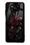 Xiaomi Poco X3 Obsidian Burgundy Roses Design Glossy Phone Case