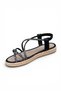 Woman - girl - anatomical comfort casual daily sandal model - black - 2