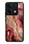 Xiaomi Redmi Note 13 Pro 5g Burgundy Gold Marble Design Glossy Phone Case